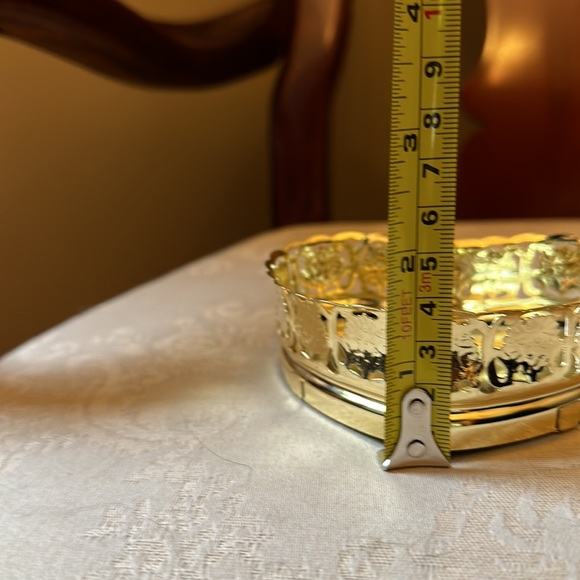 Vintage gold mirrored miniature jewelry trays, new old stock - Picture 8 of 11